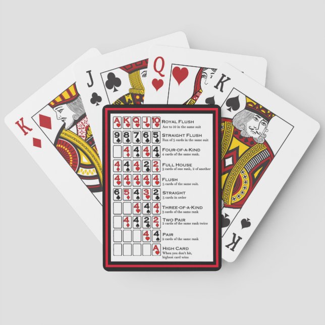 Gewinner-Poker Spielkarten (Rückseite)