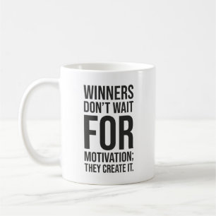 Gewinner schaffen Motivation - Erfolgsschleife Kaffeetasse