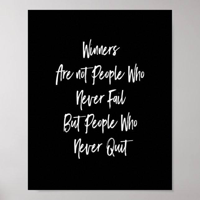 Gewinner sind keine Menschen, die nie etwas tun, s Poster (Vorne)