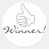 Gewinner stockt Sticker auf