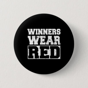 Gewinner tragen Red Funny Team Spirit Game War Cam Button