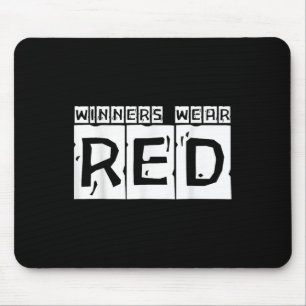 Gewinner tragen Red Spirit Wear Team Game Color Wa Mousepad