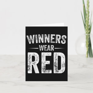 Gewinner tragen Red Team Red Game Competition Farb Karte