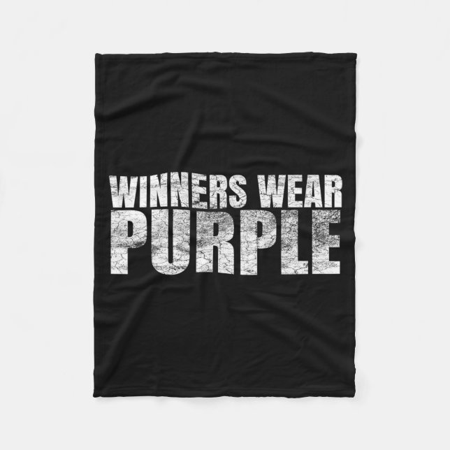 Gewinner tragen violette Farbe Kriegslager-Teamspi Fleecedecke (Vorderseite)