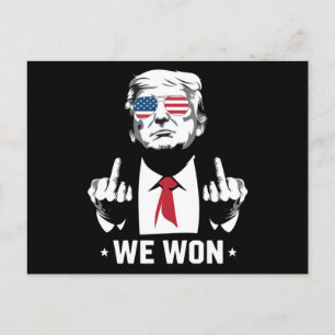 Gewinner Trump Wir gewinnen den Tag der Amtseinfüh Postkarte
