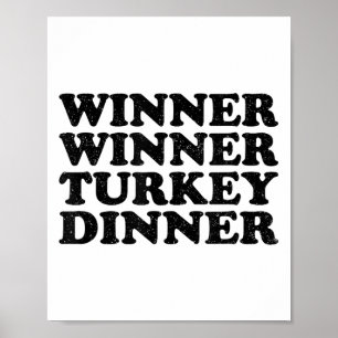 Gewinner Türkei Abendessen Erntedank Holiday F Poster