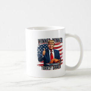 Gewinner Türkei Abendessen Funny Trump Thanksgivi Kaffeetasse