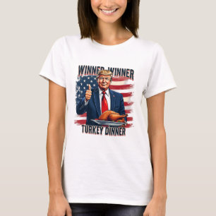 Gewinner Türkei Abendessen Funny Trump Thanksgivi T-Shirt