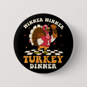 Gewinner Türkei Abendessen Fußball Herbst Thanksgi Button