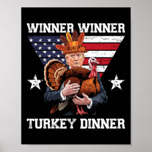 Gewinner Türkei Dinner Trump Erntedank Spaß Poster