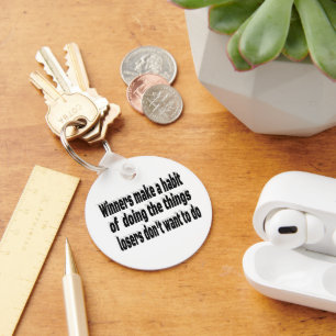 Gewinner verlieren Motivierend Angebot Schlüsselanhänger