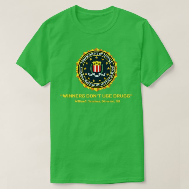 Gewinner verwenden keine Drogen T-Shirt (Design vorne)