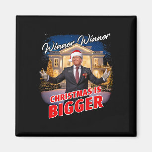 Gewinner Weihnachten ist größer - Präsident Trum Magnet