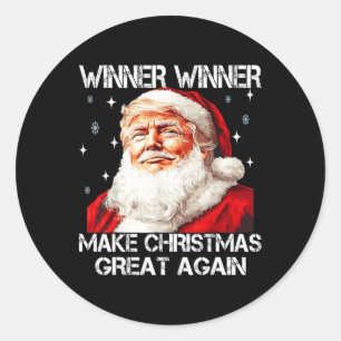Gewinner Weihnachten wieder großartig Weihnachten  Runder Aufkleber