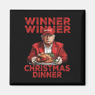 Gewinner Weihnachts-Abendessen Danke Trump Sant Magnet