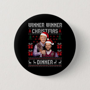 Gewinner Weihnachtsessen Abendessen Santa Trump Va Button