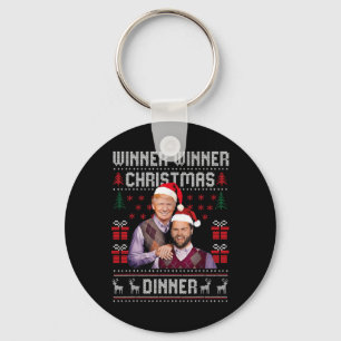 Gewinner Weihnachtsessen Abendessen Santa Trump Va Schlüsselanhänger