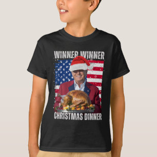 Gewinner Weihnachtsessen Spaß Funny Trump X T-Shirt