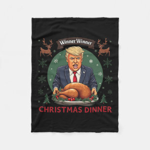 Gewinner Weihnachtsessen Weihnachtsessen Santa Tru Fleecedecke