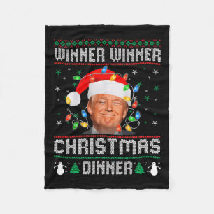 Gewinner Weihnachtsessen Weihnachtsessen Santa Tru Fleecedecke