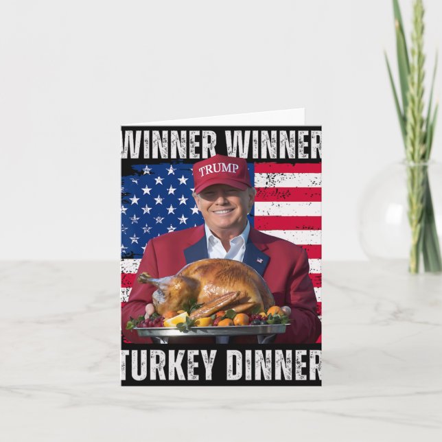 Gewinner Weihnachtsessen Weihnachtsessen Santa Tru Karte (Vorderseite)