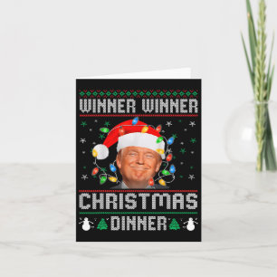 Gewinner Weihnachtsessen Weihnachtsessen Santa Tru Karte