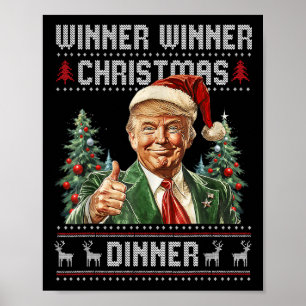 Gewinner Weihnachtsessen Weihnachtsessen Santa Tru Poster