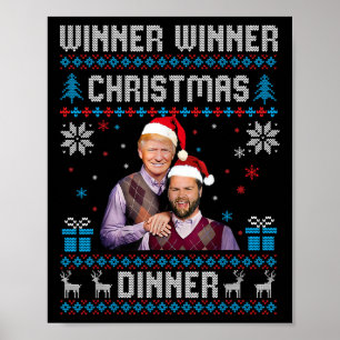Gewinner Weihnachtsessen Weihnachtsessen Santa Tru Poster