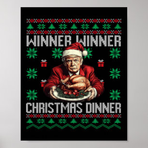 Gewinner Weihnachtsessen Weihnachtsessen Santa Tru Poster
