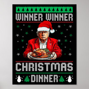 Gewinner Weihnachtsessen Weihnachtsessen Santa Tru Poster