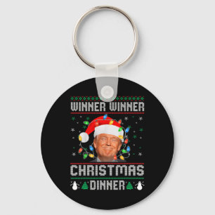 Gewinner Weihnachtsessen Weihnachtsessen Santa Tru Schlüsselanhänger