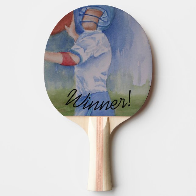 Gewinnerfußballspieler Tischtennis Schläger (Vorderseite)