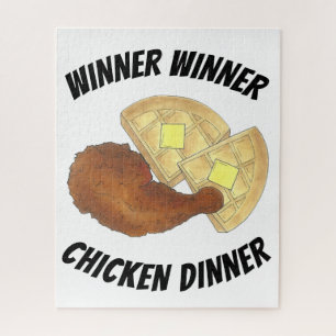 Gewinnerin Chicken Dinner Frittierte HühnerWaffeln