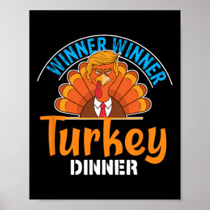 Gewinnerin Türkei Abendessen Funny Erntedank Tru Poster