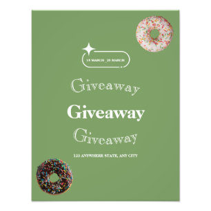 Gewinnspiel Flyer, Social Media Gewinnspiel Poster