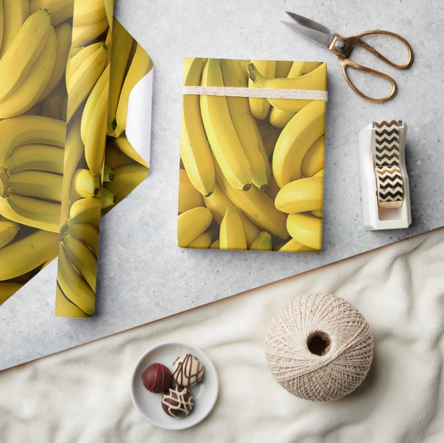 Gewitter, Bananen, Obst, kundenspezifisch Geschenkpapier (Kunsthandwerk)