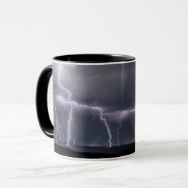 Gewitter Blitzschlag Sturm Nacht Himmel Tasse