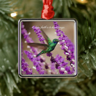 Gewitter des Glaubens fesselnde Violetohren Hummin Ornament Aus Metall