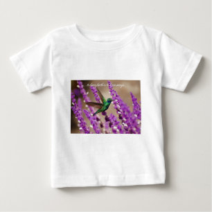 Gewitter des Glaubens Frösteln-Ohren Hummingbird Baby T-shirt