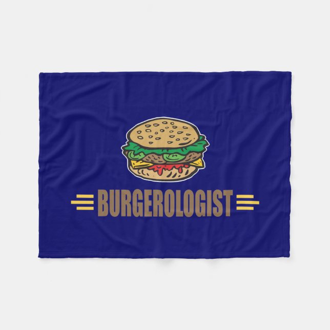 Gewitter Hamburger Käseeburger Hitze Fleecedecke (Vorderseite (Horizontal))