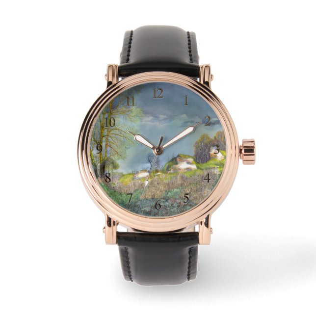 Gewitter im Frühjahr Armbanduhr (Vorderseite)