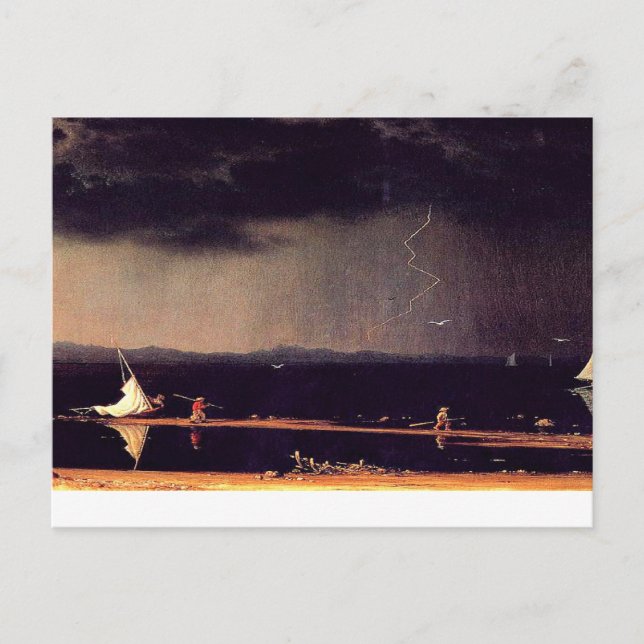 Gewitter in der Bucht von Narragansett, schöne Kun Postkarte (Vorderseite)
