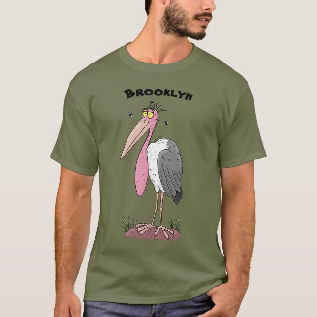 Gewitter-Marabou-Cartoon T-Shirt (Vorderseite)