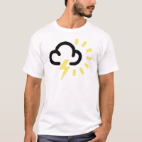 Gewitter: Retro Wettervorhersagesymbol
