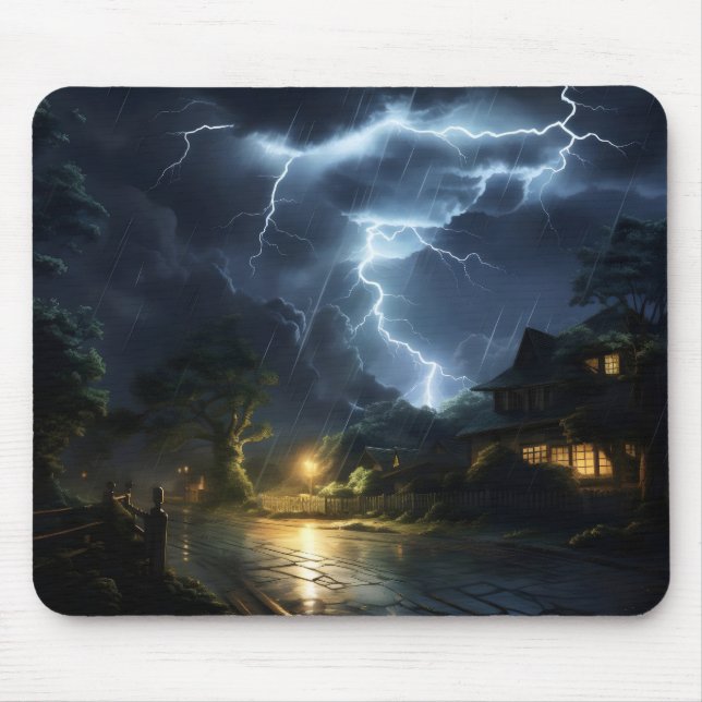 Gewitter über Village Mousepad (Vorne)