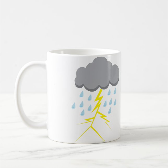 Gewitter und Blitz Kaffeetasse (Links)