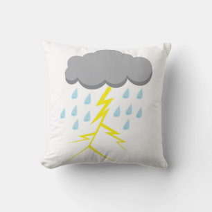 Gewitter und Blitz Kissen