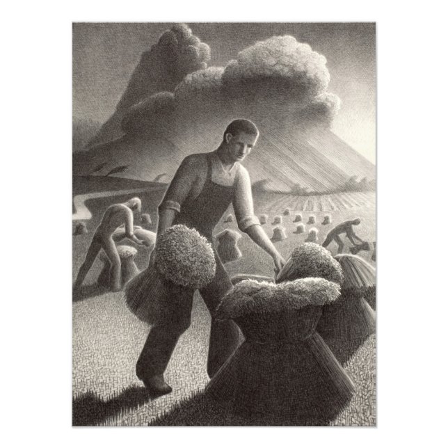 Gewitter von Grant Wood Fotodruck (Vorne)