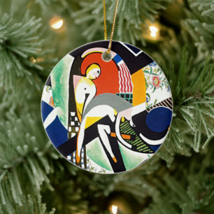 Gewitterfarbexplosionsschmuck Keramik Ornament