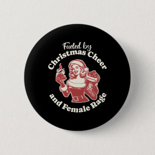 Gewittert durch Weihnachtsjammer und Weibchen Wut Button